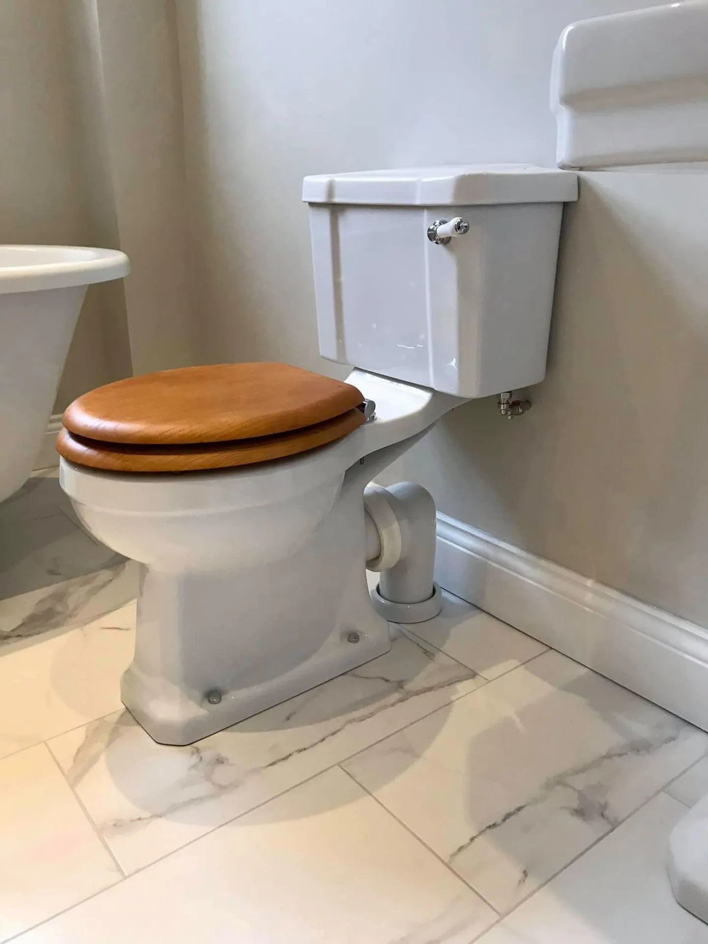 Finished bathroom with new toilet in Haywards Heath - photo 41